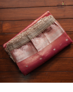 Sunset Glow –  Tissue Saree