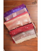 Sunset Glow –  Tissue Saree