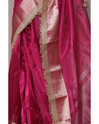 Fuschia Muse – Tissue Saree
