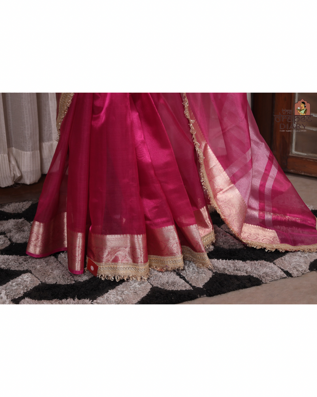 Fuschia Muse – Tissue Saree