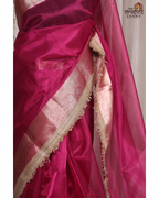 Fuschia Muse – Tissue Saree