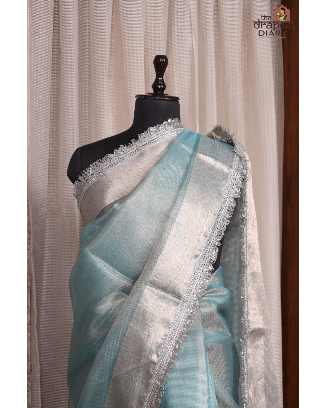 Ocean Tide –  Tissue Saree