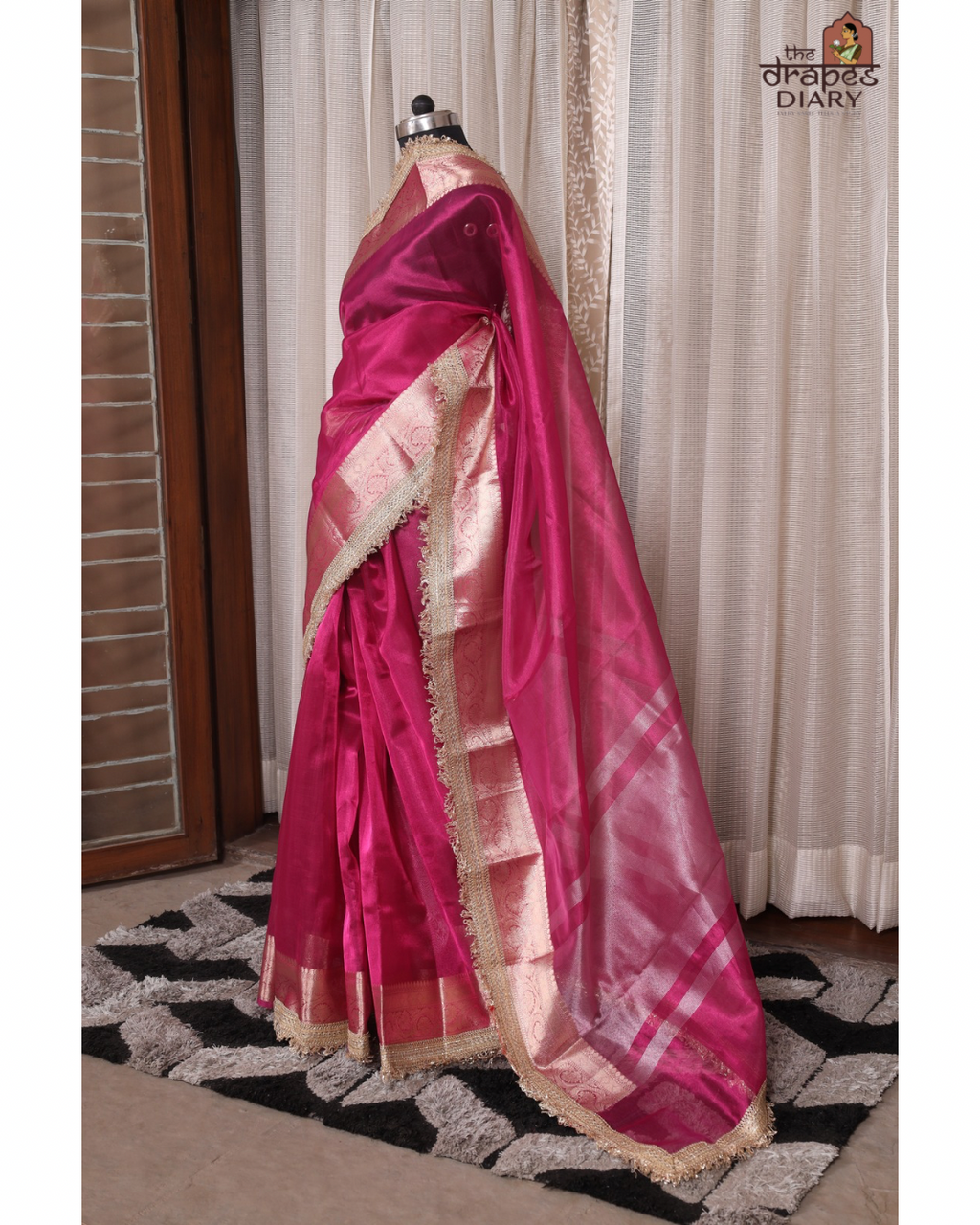 Fuschia Muse – Tissue Saree
