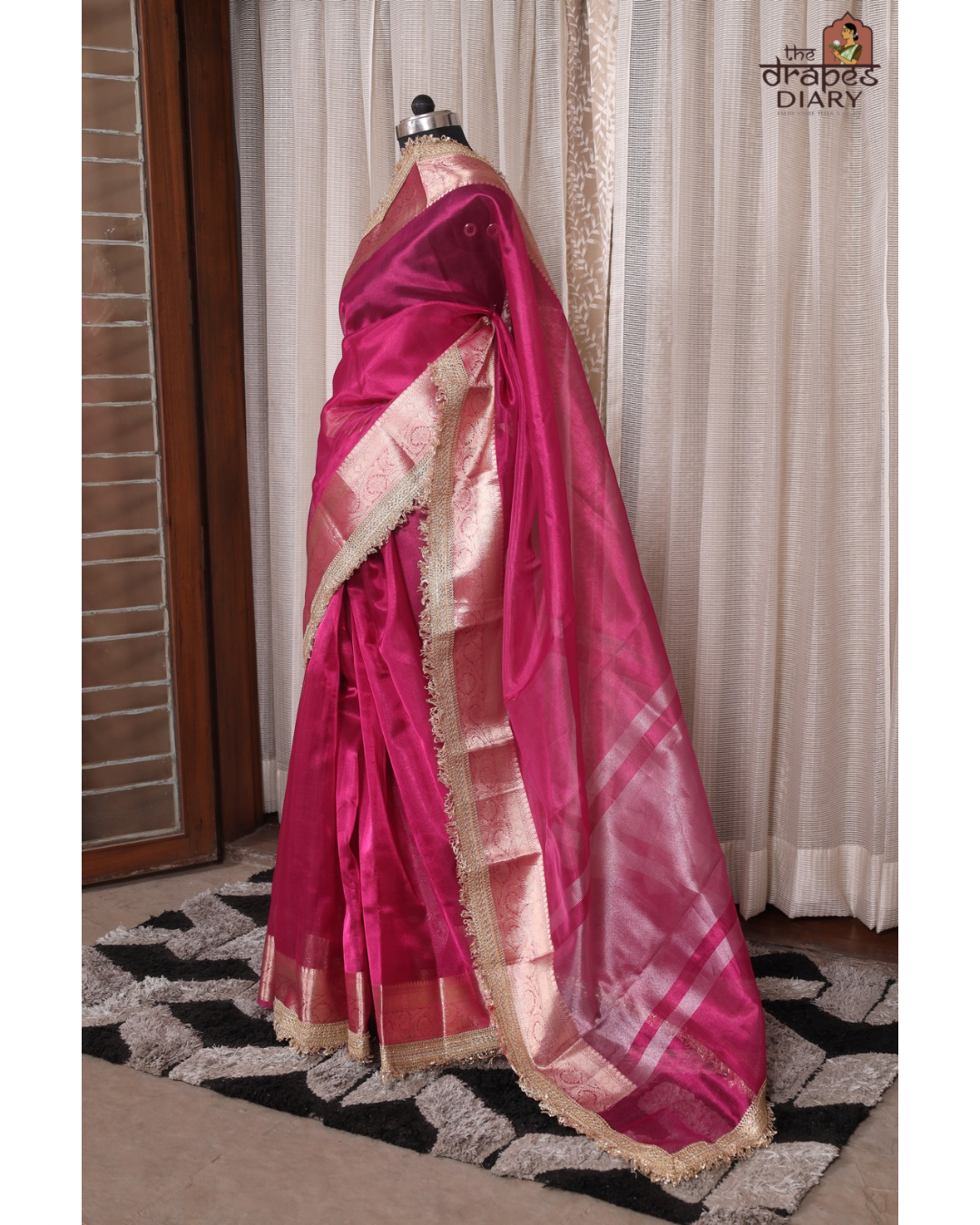 Fuschia Muse – Tissue Saree