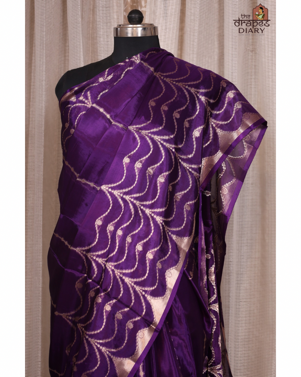 Royal Waves – Paper Silk Saree