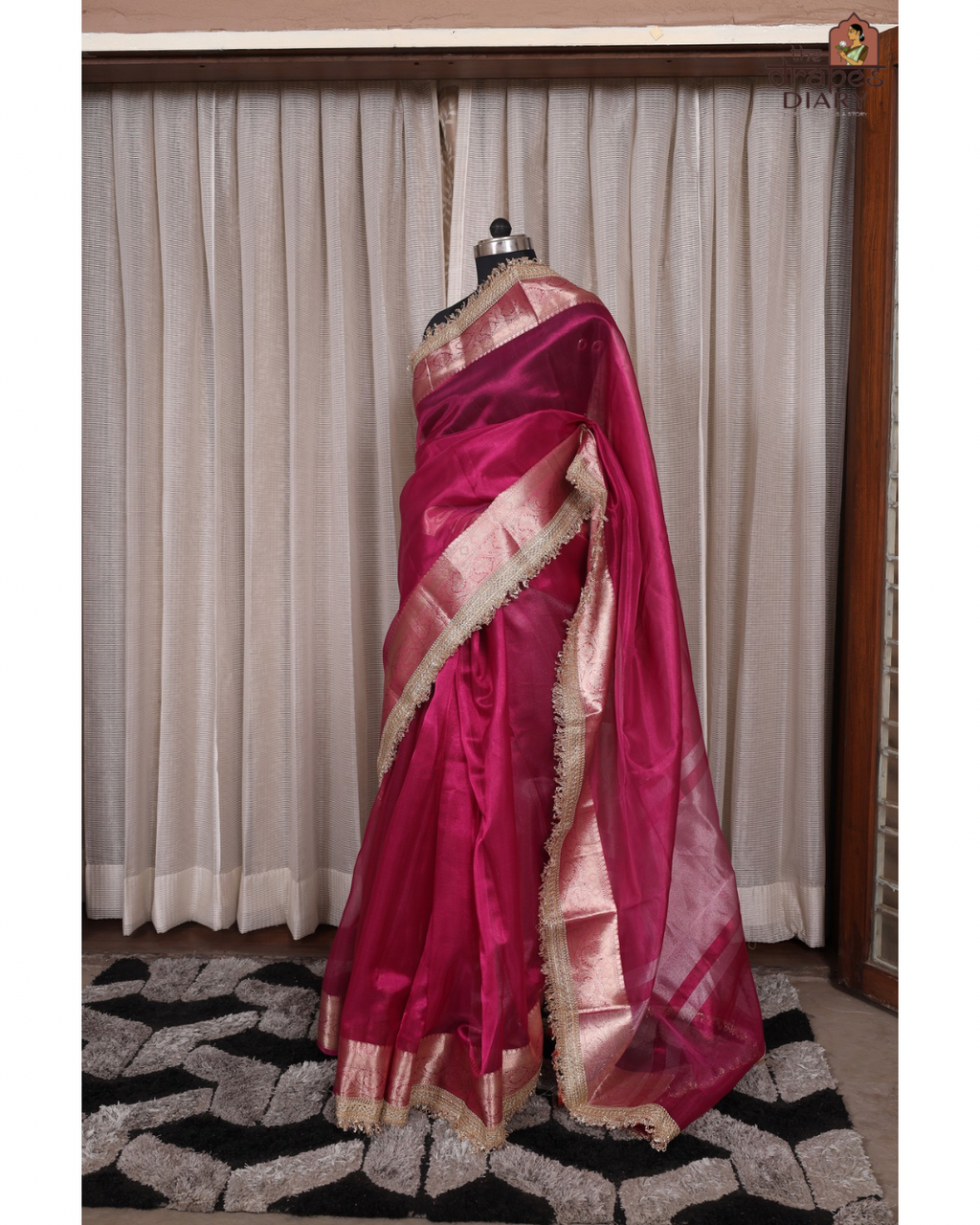 Fuschia Muse – Tissue Saree