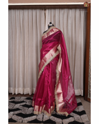 Fuschia Muse – Tissue Saree