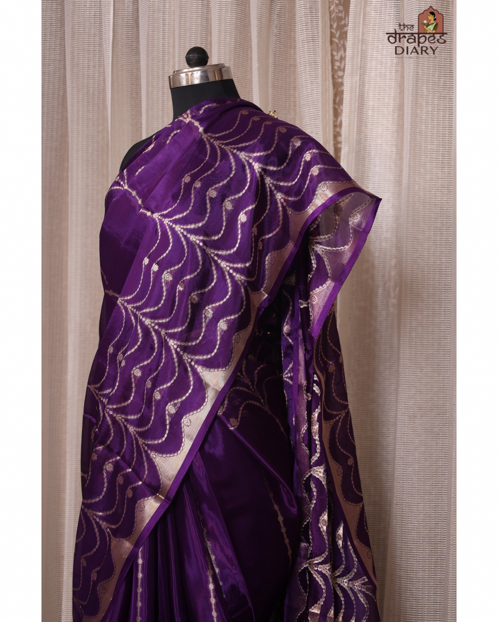 Royal Waves – Paper Silk Saree