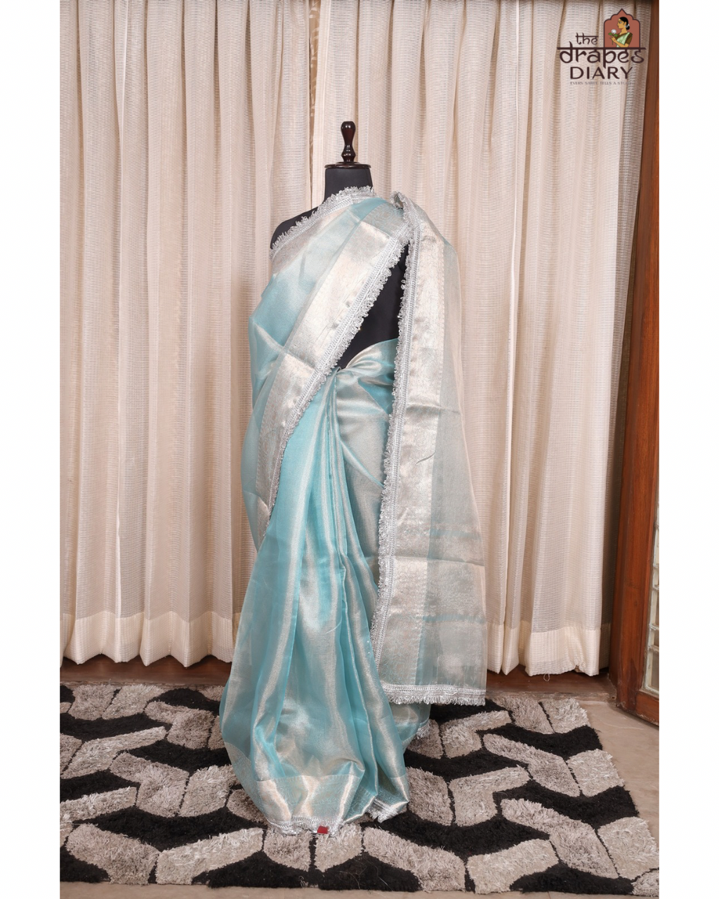 Ocean Tide –  Tissue Saree