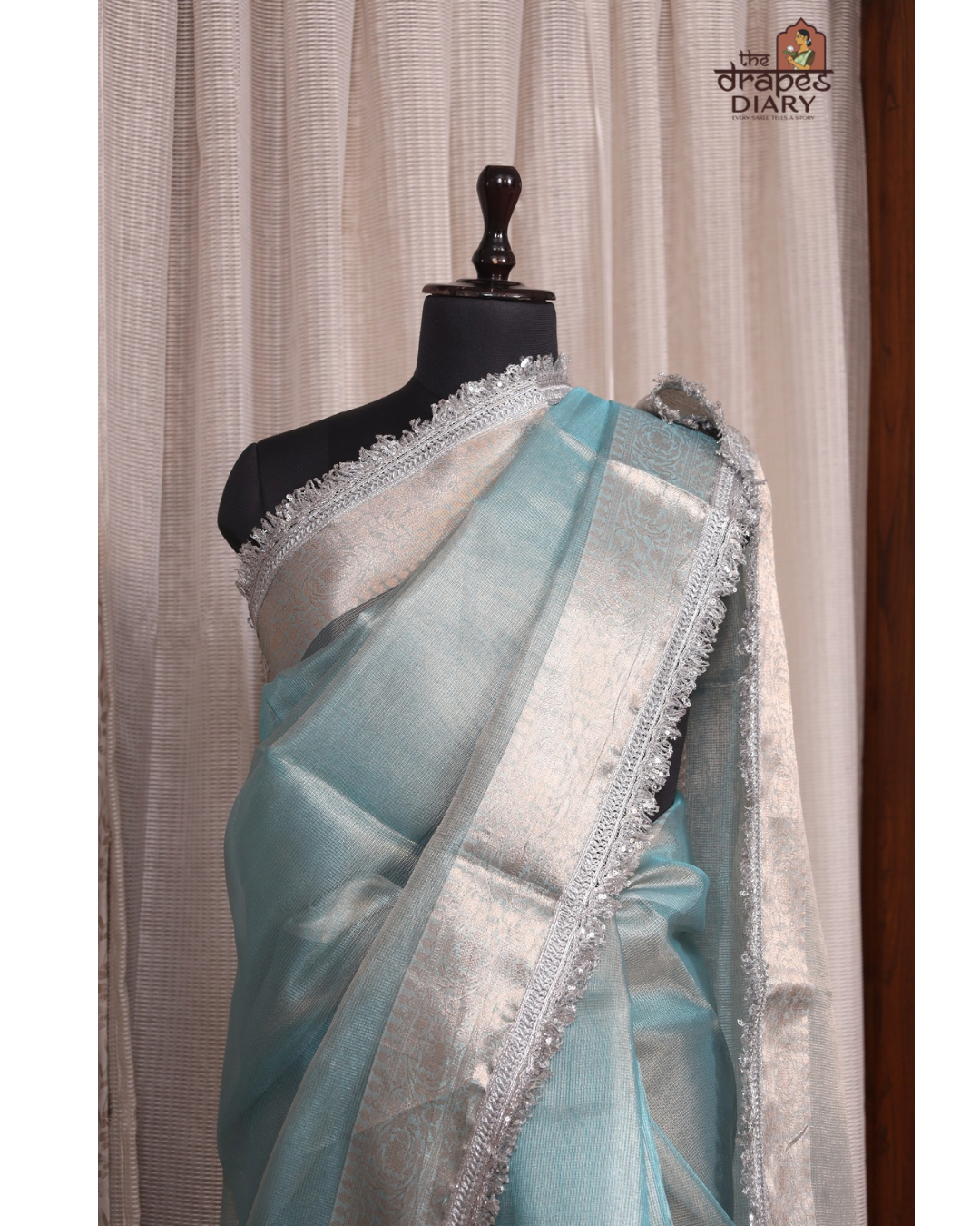Ocean Tide –  Tissue Saree