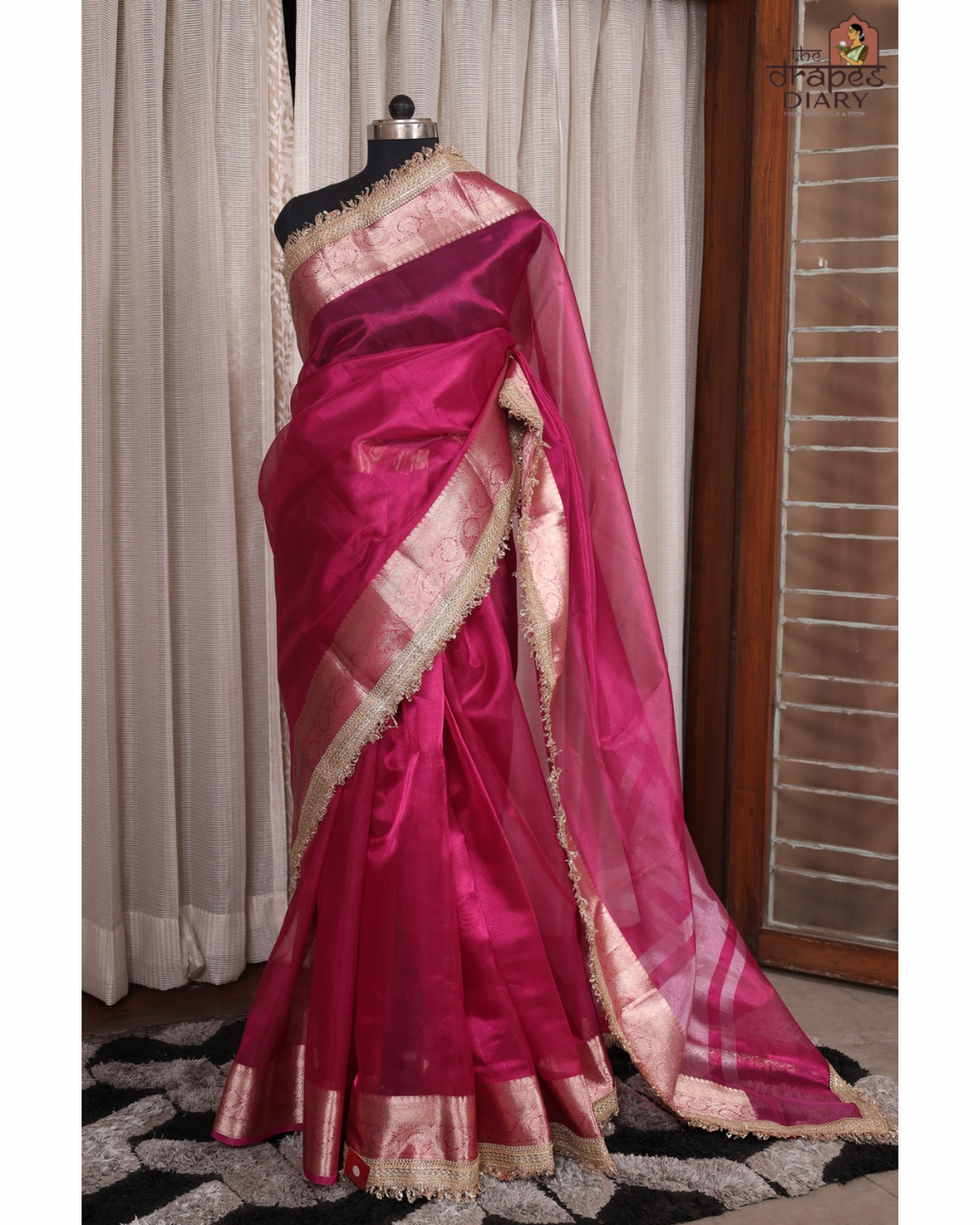 Fuschia Muse – Tissue Saree