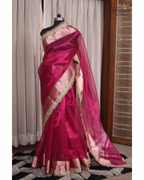 Fuschia Muse – Tissue Saree