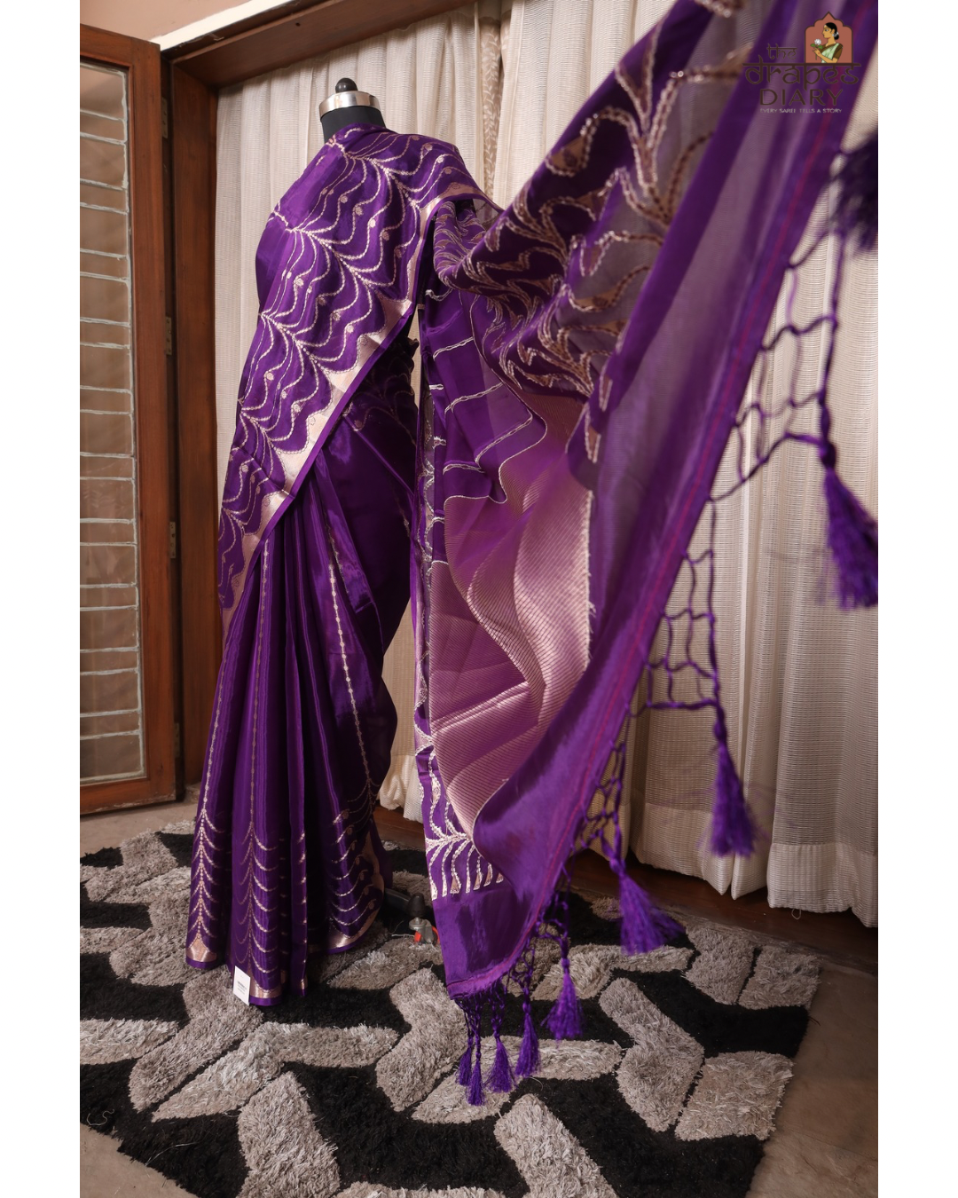 Royal Waves – Paper Silk Saree