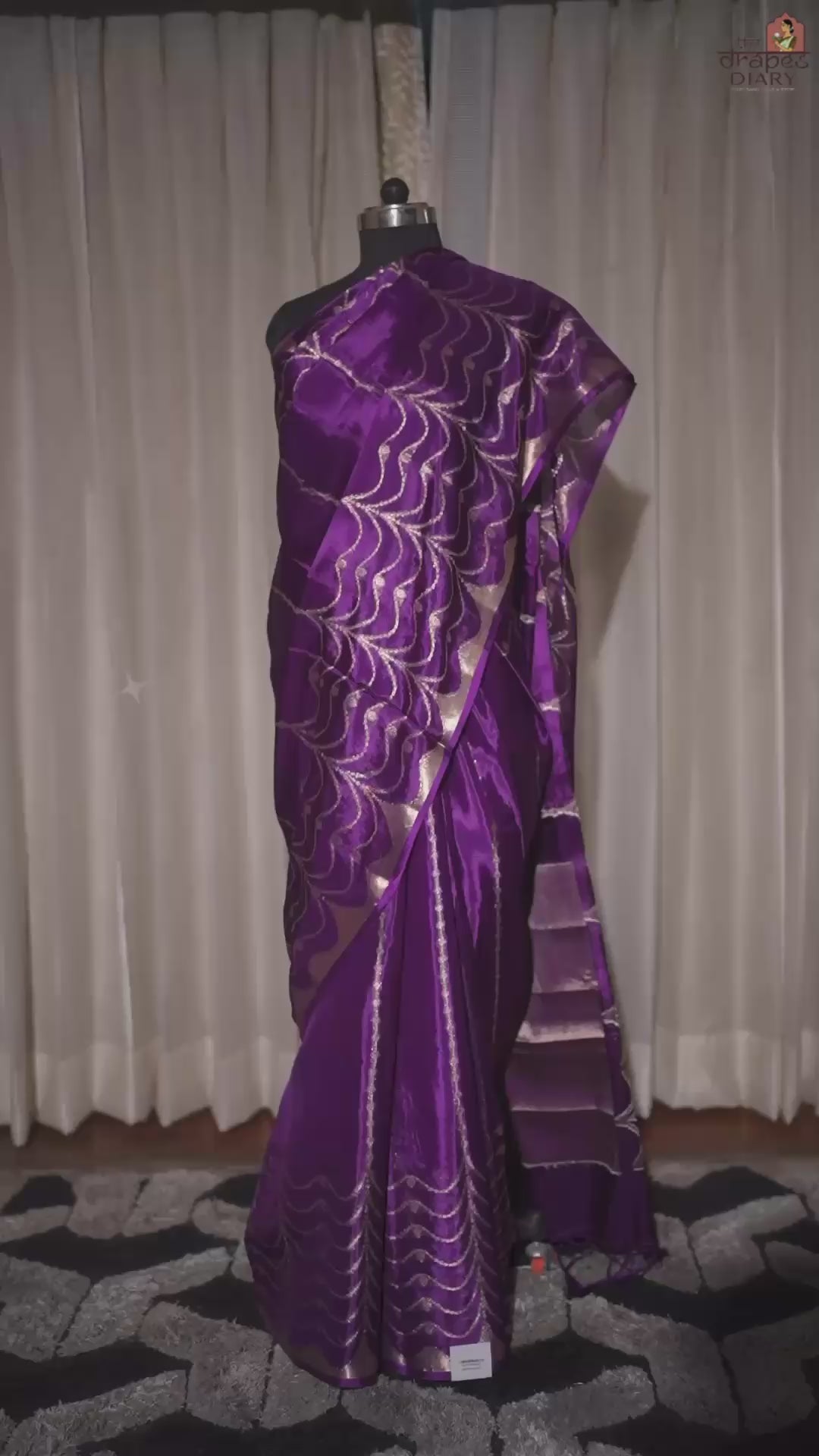 Royal Waves – Paper Silk Saree