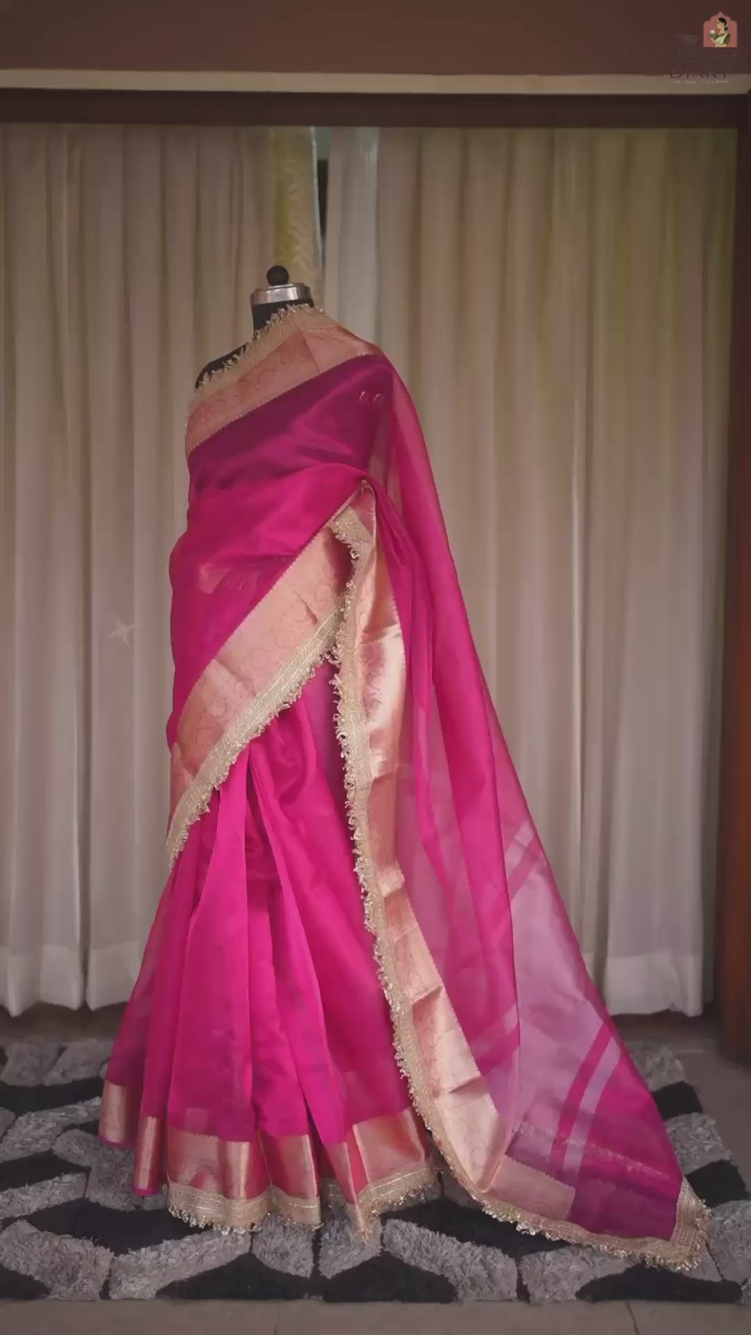 Fuschia Muse – Tissue Saree